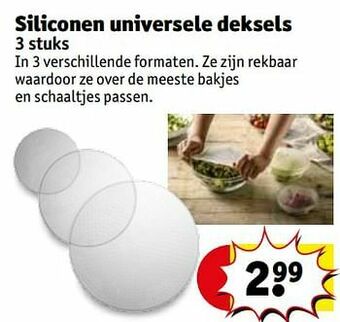 Kruidvat Siliconen universele deksels aanbieding