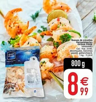 Cora Queues de crevettes garnaalstaarten ocean pride vannamei aanbieding