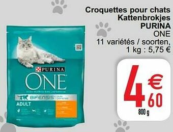 Cora Croquettes pour chats kattenbrokjes purina one aanbieding
