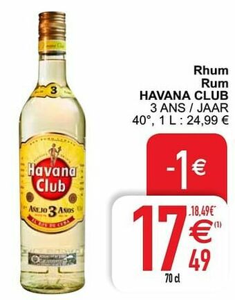 Cora Rhum rum havana club aanbieding