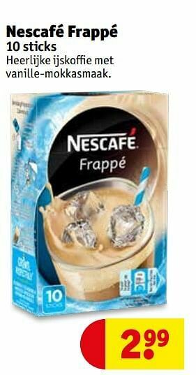 Kruidvat Nescafé frappé aanbieding
