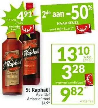 Intermarché St raphaël aperitief amber of rood aanbieding