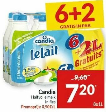 Intermarché Candia halfvolle melk aanbieding