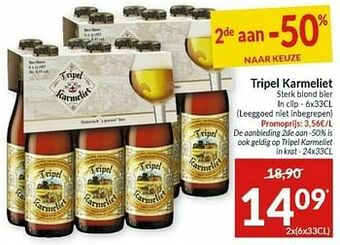 Tripel karmeliet sterk blond bier
