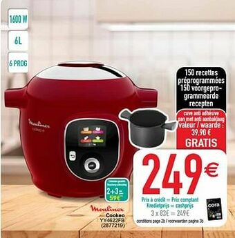 Cora Moulinex cookeo yy4622fb aanbieding