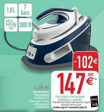 Cora Calor générateur generator sv8022c0 aanbieding