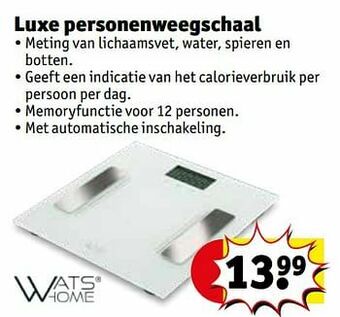 Kruidvat Luxe personenweegschaal aanbieding