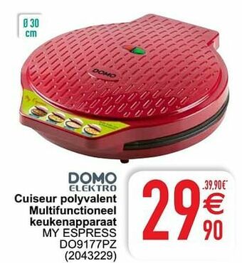 Cora Domo elektro cuiseur polyvalent multifunctioneel keukenapparaat my espress do9177pz aanbieding