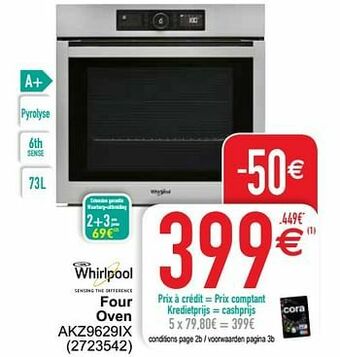 Cora Whirlpool four oven akz9629ix aanbieding