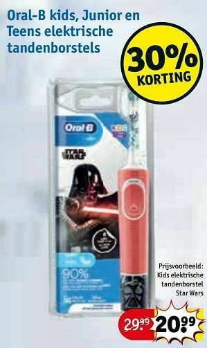 Kruidvat Kids elektrische tandenborstel star wars aanbieding