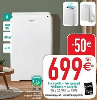 Cora Domo elektro climatiseur - airconditioning do362a aanbieding