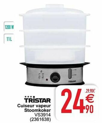 Tristar cuiseur vapeur stoomkoker vs3914