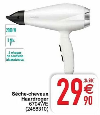 Babyliss sèche-cheveux haardroger 6704we