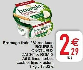 Cora Fromage frais - verse kaas boursin onctueux zacht + romig aanbieding