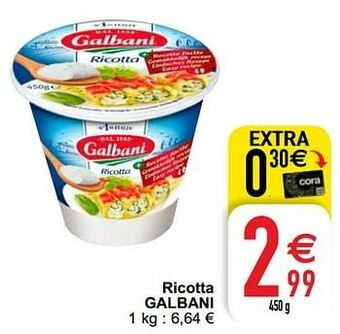 Cora Ricotta galbani aanbieding
