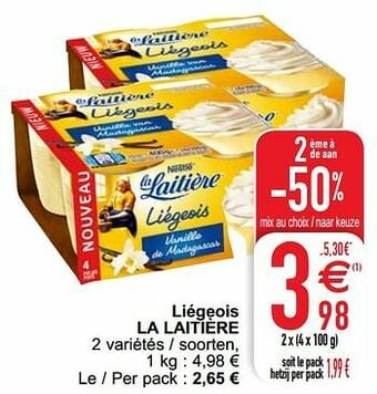 Cora Liégeois la laitière aanbieding