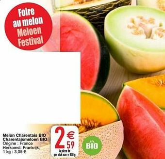 Melon charentais bio charentaismeloen bio