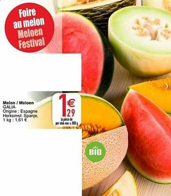 Cora Melon - meloen galia aanbieding