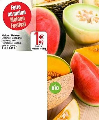 Cora Melon - meloen aanbieding