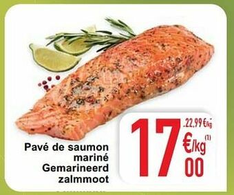 Pavé de saumon mariné gemarineerd zalmmoot