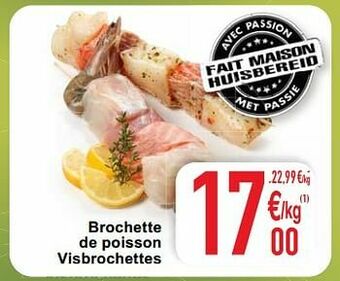 Cora Brochette de poisson visbrochettes aanbieding