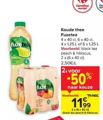 Fuzetea Koude Thee 2 x (6 x 40cl)