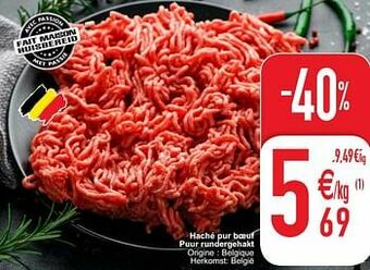 Haché pur boeuf puur rundergehakt