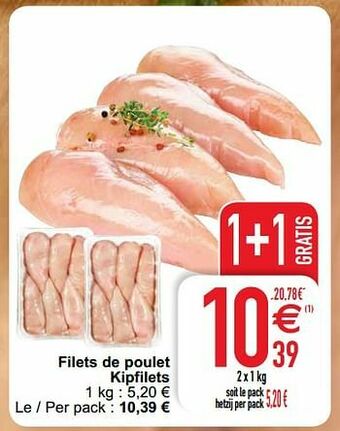 Cora Filets de poulet kipfilets aanbieding