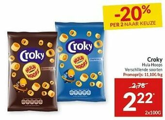 Intermarché Croky hula hoops aanbieding