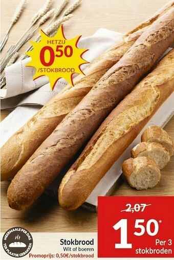 Intermarché Stokbrood wit of boeren aanbieding