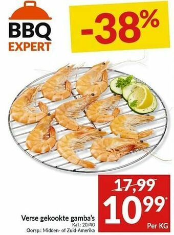 Intermarché Verse gekookte gamba`s aanbieding