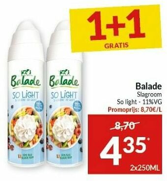 Intermarché Balade slagroom so light aanbieding