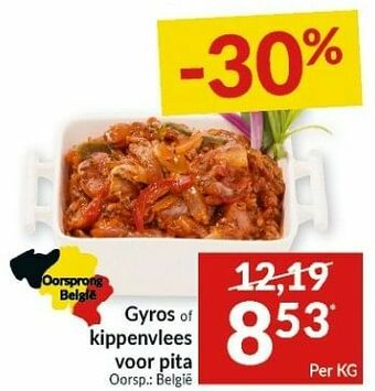 Intermarché Gyros of kippenvlees voor pita aanbieding