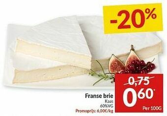 Intermarché Franse brie kaas aanbieding