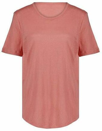 HEMA Dames T-shirt Linnen Roze (roze)