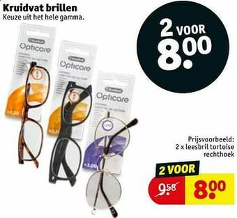 Kruidvat Leesbril tortoise rechthoek aanbieding