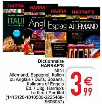 Dictionnaire harrap`s mini