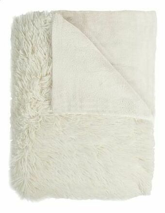 Mistral Home plaid Fuzzy L 170 x B 130 cm ecru