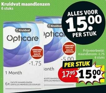 Kruidvat Maandlenzen -1.75 aanbieding