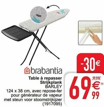 Cora Table à repasser strijkplank barley aanbieding