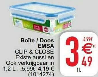 Cora Boîte - doos emsa clip + close aanbieding