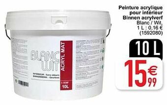 Peinture acrylique pour intérieur binnen acrylverf