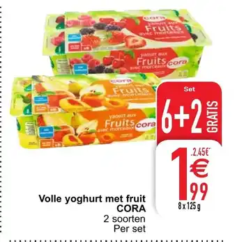 Volle yoghurt met fruit