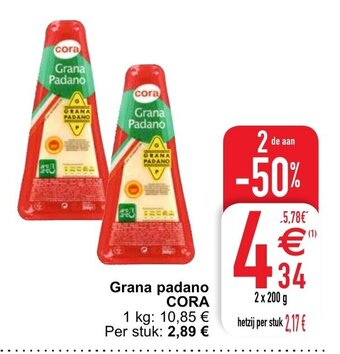 Cora Grana padano aanbieding