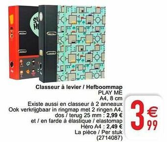 Cora Classeur à levier - hefboommap play me aanbieding