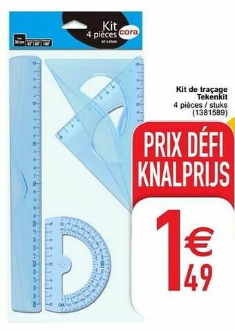 Cora Kit de traçage tekenkit aanbieding