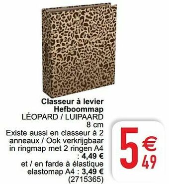 Cora Classeur à levier hefboommap léopard - luipaard aanbieding
