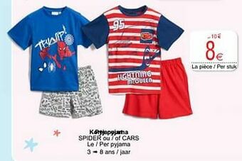 Korte pyjama pyjacourt spider ou - of cars