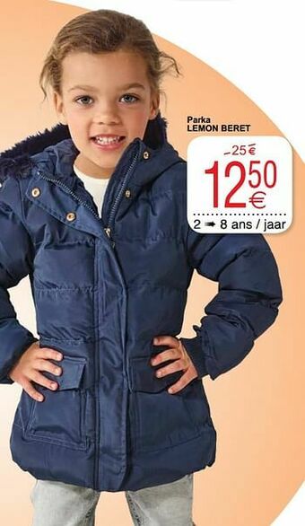 Cora Parka lemon beret aanbieding