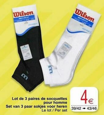Lot de 3 paires de socquettes pour homme set van 3 paar sokjes voor heren